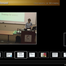 Screenshot of video from invited seminar talk given to University of Wyoming Department of Zoology & Physiology